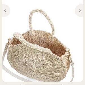 Clare V Moyen Alice Straw Tote Grande, NWT